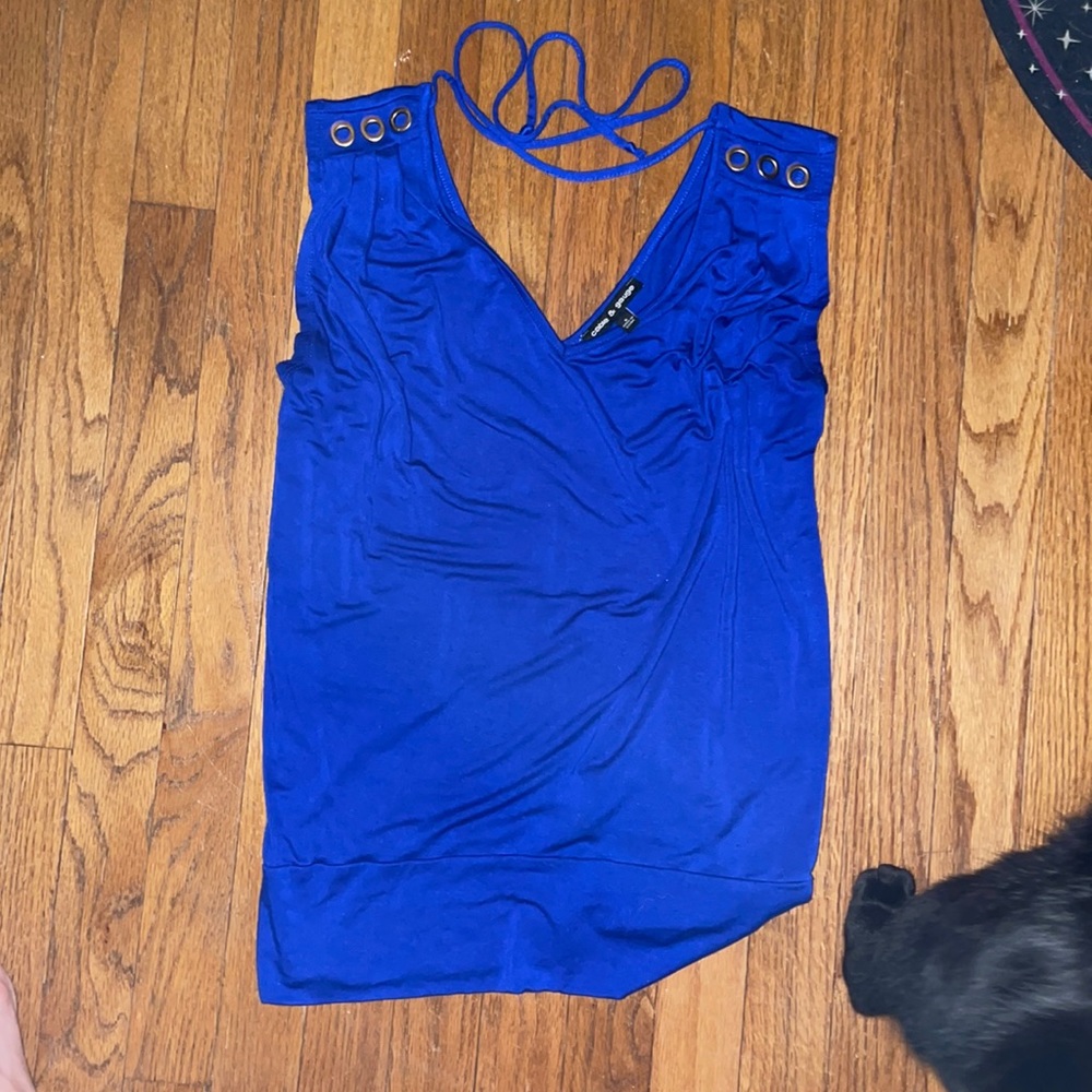 Blue tank